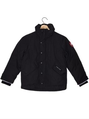 Canada Goose Black Snap Button Zipper Puffer Jacket Sz XS